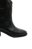 Imagine Ghete damă ciocate negre din piele naturală CASP06088