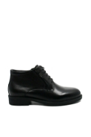 Imagine Ghete moderne, cu șiret, negre, din piele naturală OTR630024