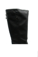 Imagine Cizme damă negre îmblănite, din mix de piele granulată