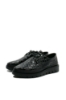 Imagine Pantofi negri din piele naturală, cu model solzi GOR3000