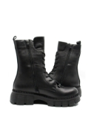 Imagine Ghete combat negre, din piele naturală MIR23653N