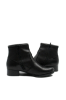 Imagine Botine negre din piele naturală, cu carâmb moale RIK78674-00