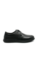 Imagine Pantofi casual negri bărbați din piele naturală moale FNX888161