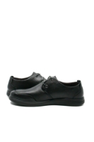 Imagine Pantofi casual negri bărbați din piele naturală moale FNX888161