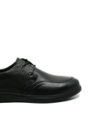 Imagine Pantofi casual negri bărbați din piele naturală moale FNX888161