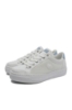 Imagine Pantofi casual sport albi din piele naturală și plasă RIKL8803-80