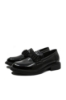 Imagine Pantofi loafer damă negri din lac cu baretă elastică OTR840006