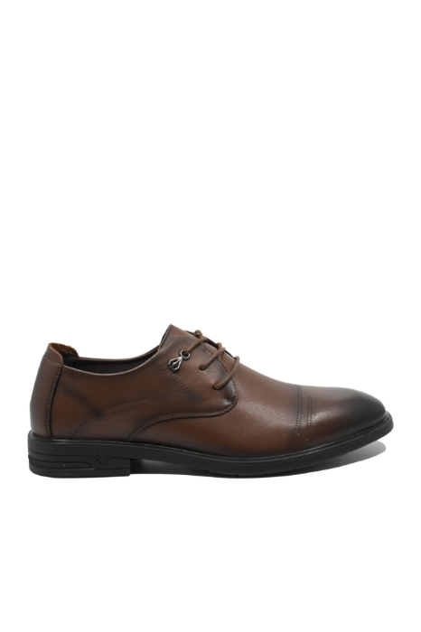 Imagine Pantofi bărbați stil derby, maro, din piele naturală FNX16233