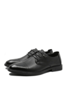 Imagine Pantofi bărbați stil derby, negri, din piele naturală FNX16233