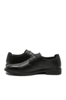 Imagine Pantofi bărbați stil derby, negri, din piele naturală FNX16233