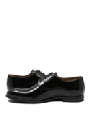 Imagine Pantofi eleganți derby negri din piele naturală lăcuită MIR12097