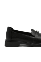 Imagine Loaferi damă comozi negri din piele naturală FNX11520-7