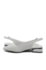 Imagine Pantofi damă albi decupați din piele naturală OTR40008