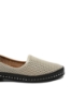 Imagine Pantofi de vară bej, din piele naturală cu aspect plasă MIR2040