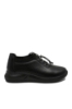 Imagine Pantofi casual damă, negri, din piele naturală cu margine elastică FNX9659