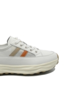 Imagine Pantofi sport damă din piele naturală și plasă, crem apricot FNX18002-8