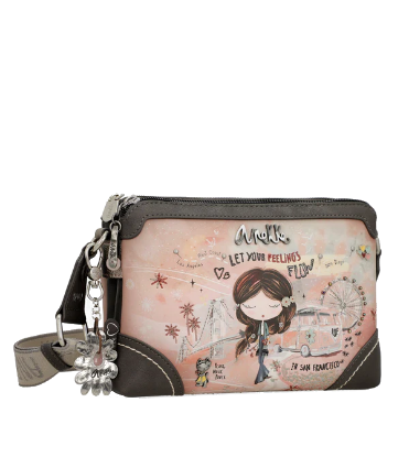 Imagine Poșetă roz, tip crossbody, colecția Peace & Love 38823-160