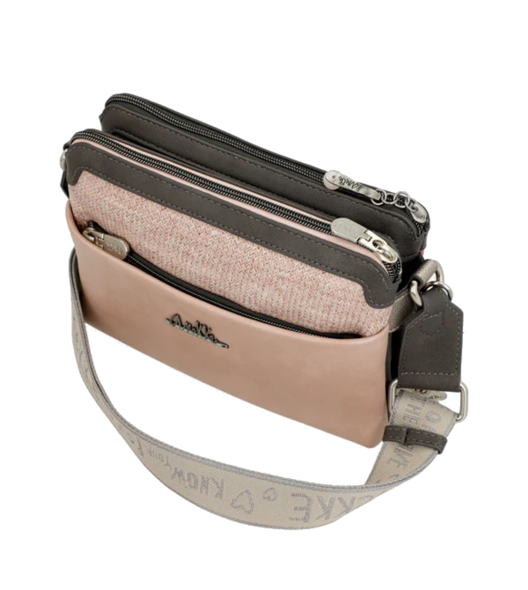 Imagine Poșetă roz, tip crossbody, colecția Peace & Love 38823-160