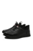Imagine Pantofi sport negri, perforați, din piele naturală OTR640020