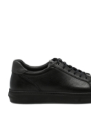 Imagine Pantofi sport bărbați, negri, cu șiret, din piele naturală GOR065