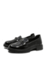 Imagine Pantofi loafer trendy negru lucios din lac FNX8301-35