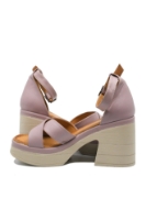 Imagine Sandale damă ultra chunky, lila, din piele naturală MIR10407