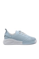Imagine Pantofi damă casual blue din piele naturală cu aspect perforat CASP24963