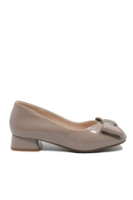 Imagine Pantofi damă pink din lac, cu aplicație fundiță FNX8129