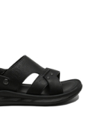 Imagine Sandale bărbați negre, comode, din piele naturală granulată OTR540024