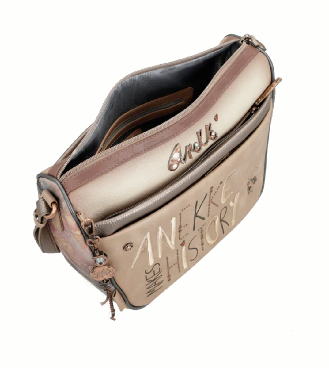 Imagine Geantă mare bej, tip crossbody, colecția Hollywood Stars 38713-050