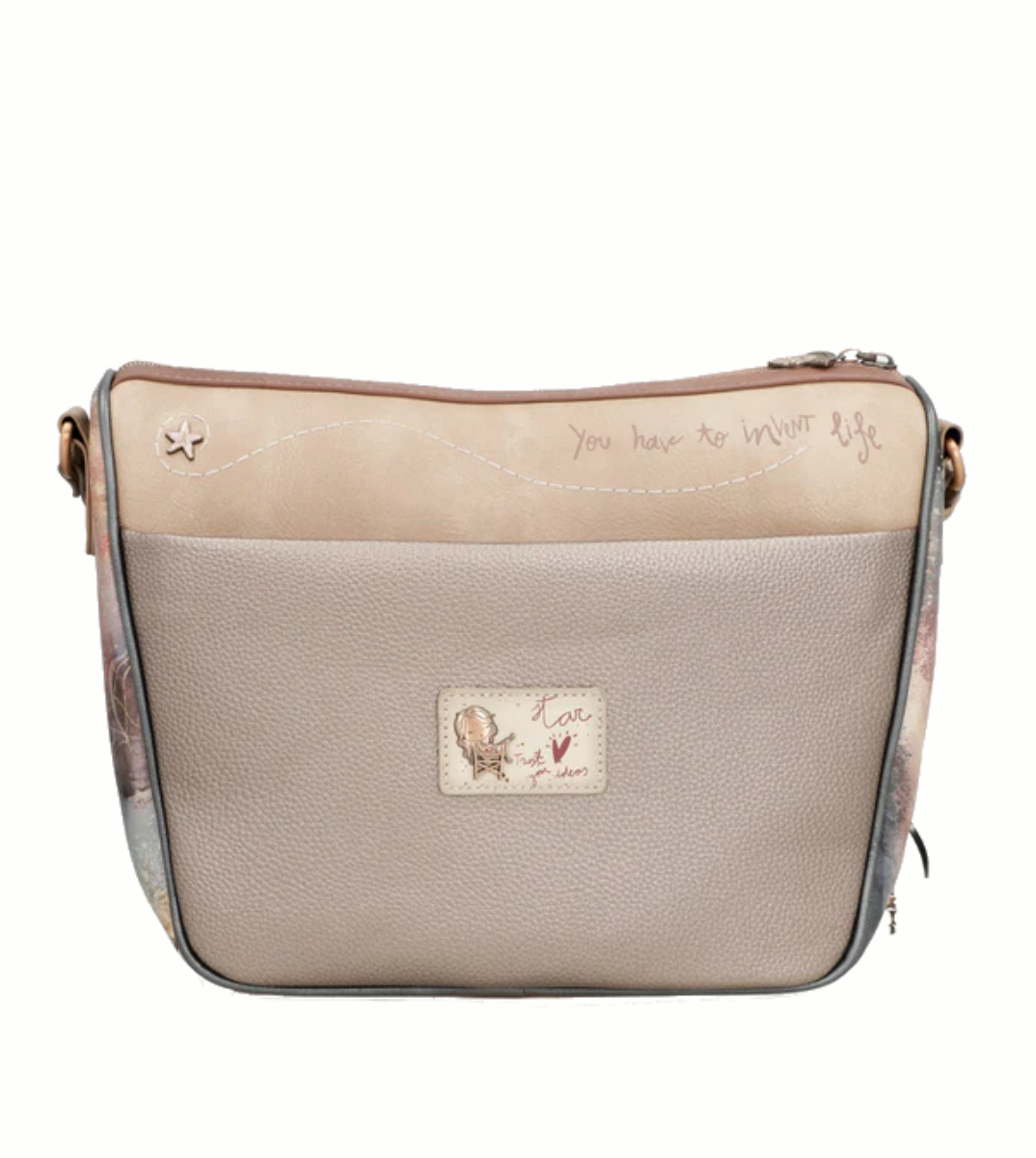 Imagine Geantă mare bej, tip crossbody, colecția Hollywood Stars 38713-050