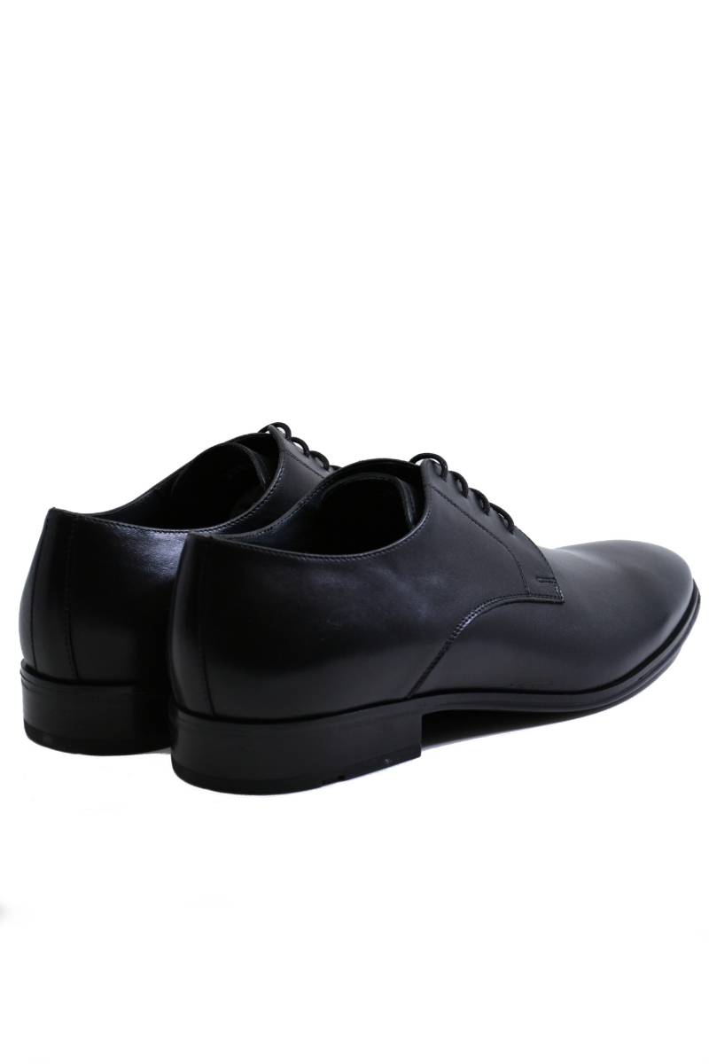 Imagine Pantofi negri eleganți Denis pentru bărbați din piele naturală 2964VIT.N