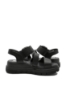 Imagine Sandale damă cu barete reglabile, negre, din piele naturală RIKW1650-00