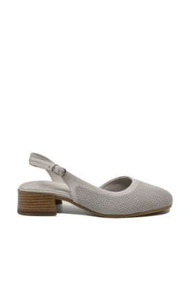 Imagine Pantofi decupați damă grey din piele naturală, cu aspect plasă GOR5511