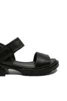 Imagine Sandale damă cu talpa masivă, negre, din piele naturală GOR493