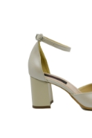 Imagine Pantofi decupați cu baretă la gleznă, bej sidefat, din piele naturală SORD14B