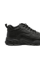 Imagine Pantofi sport negri din piele naturală OTR30002N
