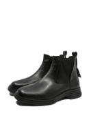 Imagine Ghete joase model Chelsea negre din piele naturală MIR6403N