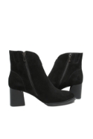 Imagine Botine cu strasuri, negre, din piele întoarsă OTR50012