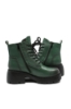 Imagine Ghete damă la modă, din piele naturală, verde patinat FNX8099GREEN