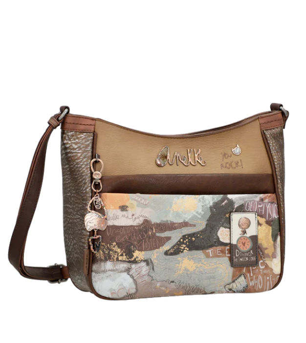 Imagine Geantă crossbody mare, maro deschis, colecția Core, 39813-110