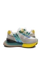 Imagine Sneakers damă ABCD, verde iridescent, din material textil și piele FLG3578