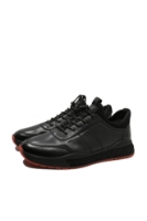 Imagine Pantofi bărbați stil sport negri din piele naturală FLGL339-1