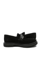 Imagine Loaferi bărbați slip-on negri din piele întoarsă TR409NV