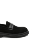 Imagine Loaferi bărbați slip-on negri din piele întoarsă TR409NV