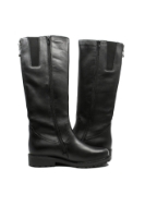 Imagine Cizme damă îmblănite, negre, din piele naturală REMR6576-01N