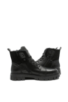 Imagine Bocanci negri îmblăniți, pentru bărbați, din piele naturală RIK32219-00