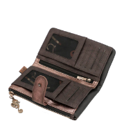 Imagine Portofel flexibil mare cu protecție RFID, maro, colecția Dreamverse, 39719-907