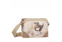 Imagine Poșetuță  tip crossbody cu două compartimente, roz deschis, colecția Memories, 40803-160