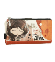 Imagine Portofel flexibil mare cu protecție RFID, bej-cărămiziu, colecția Alma, 40709-906